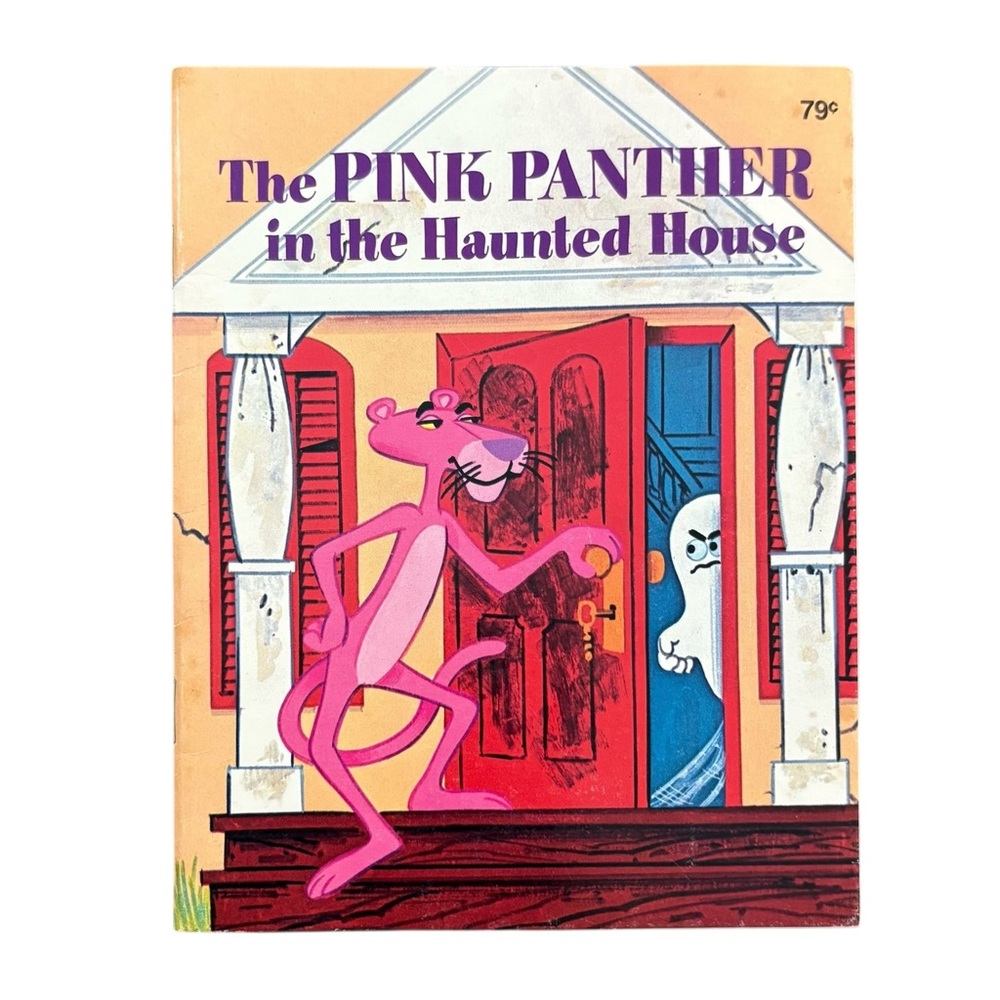 Vintage 1975 PINK PANTHER in the Haunted House Paperback Book Golden Press